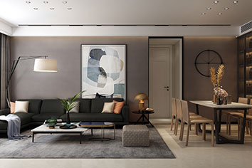 ；己130平米现代风格装建软装成效图