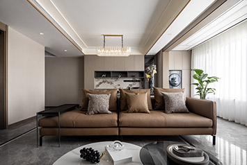 龙湖天璞135平米现代风格装建软装实景图